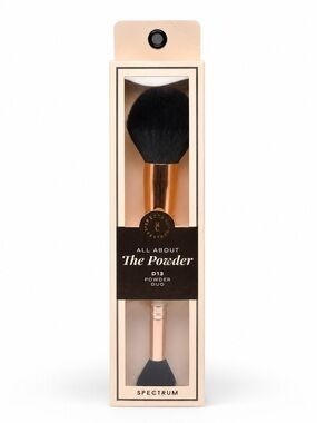 Spectrum Collections D13 Powder Duo Makeup Brush NWT Soft Vegan Face Brush